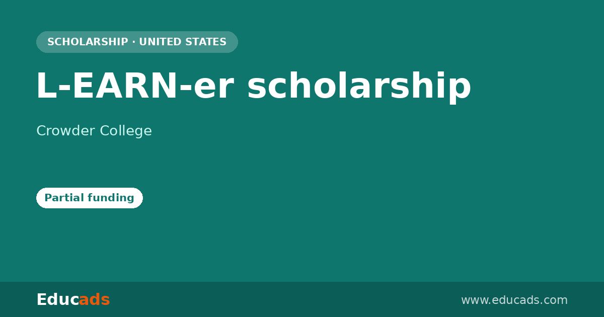 L-EARN-er scholarship scholarship