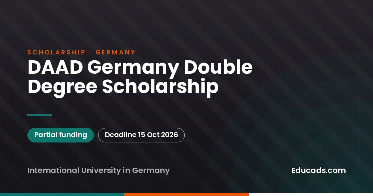 DAAD Germany Double Degree Scholarship scholarship