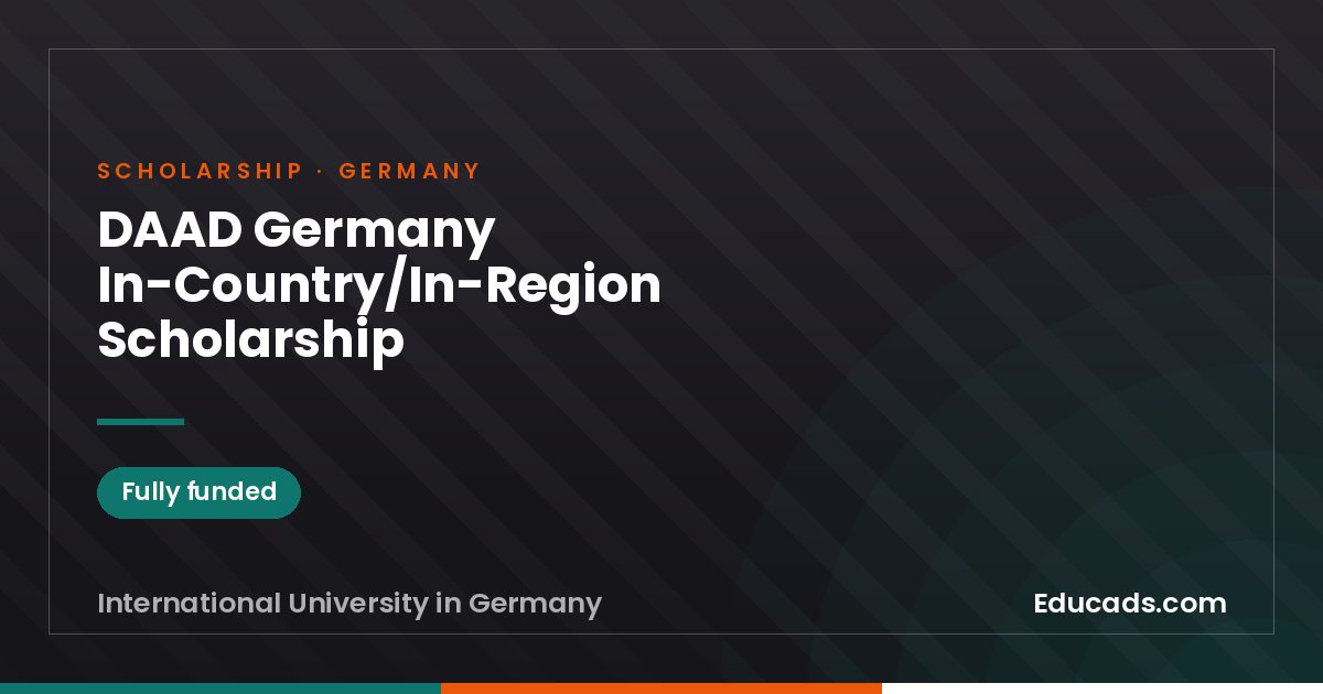 DAAD Germany In-Country/In-Region Scholarship scholarship