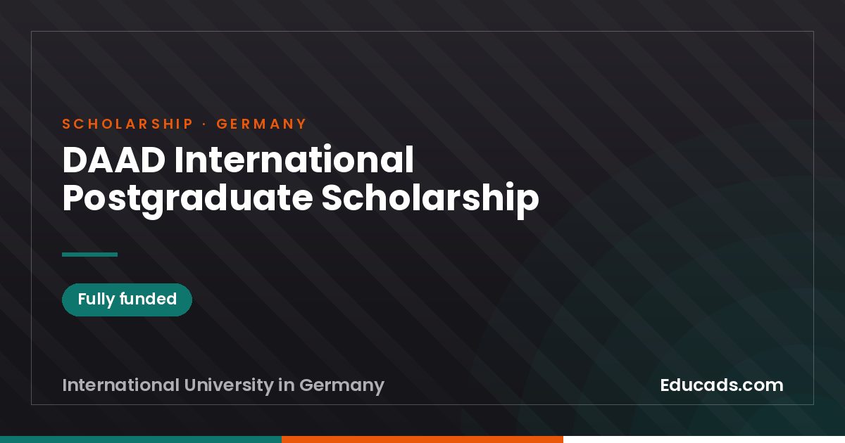 DAAD International Postgraduate Scholarship scholarship