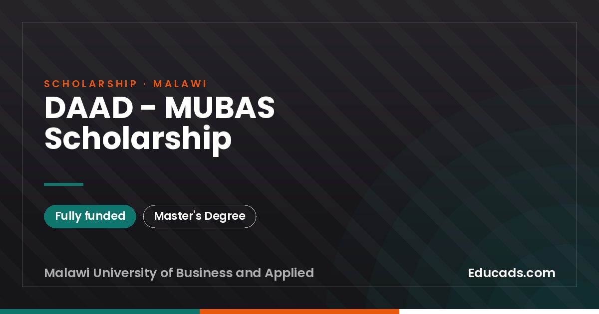 DAAD - MUBAS Scholarship scholarship