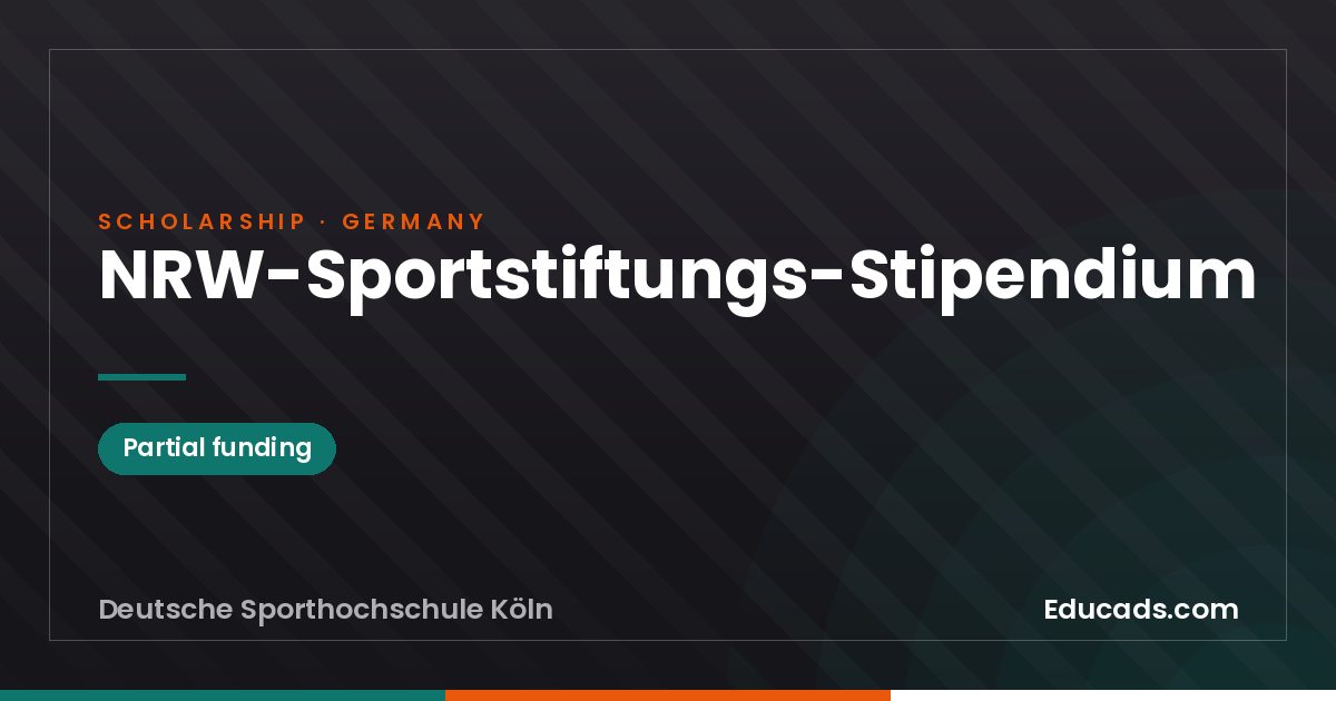 NRW Sports Foundation Scholarship scholarship