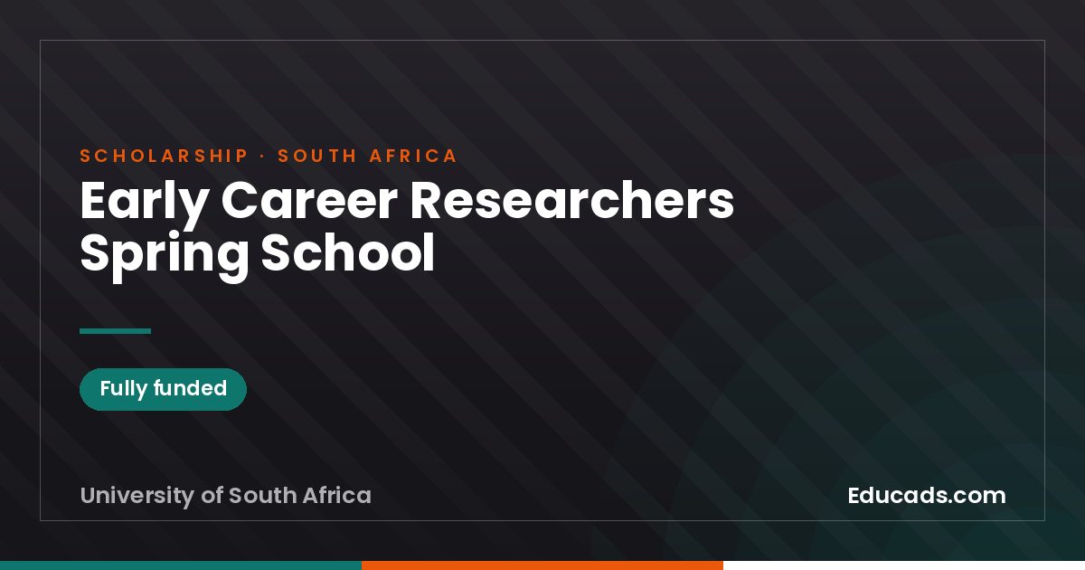 Early Career Researchers Spring School scholarship
