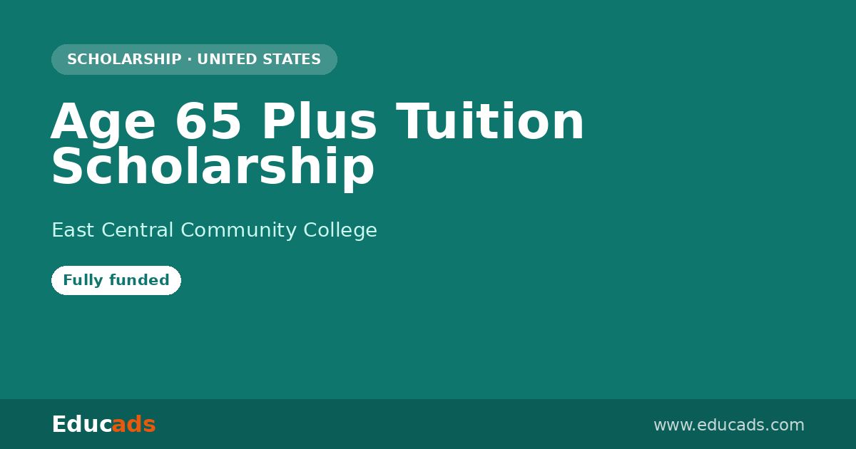 Age 65 Plus Tuition Scholarship scholarship