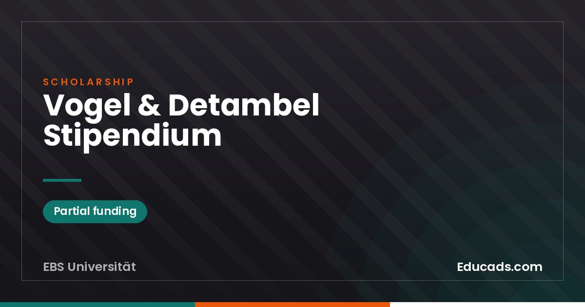 Vogel & Detambel Scholarship scholarship