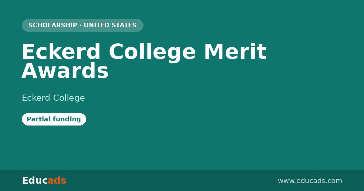 Eckerd College Merit Awards scholarship