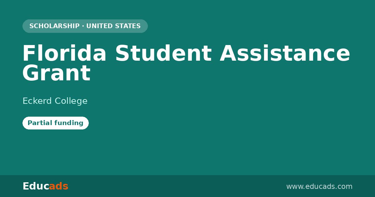 Florida Student Assistance Grant scholarship