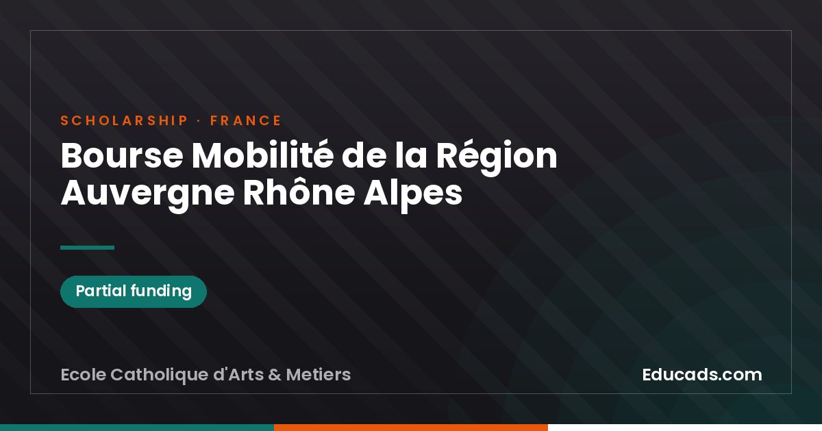 Auvergne Rhône Alpes Region Mobility Scholarship scholarship