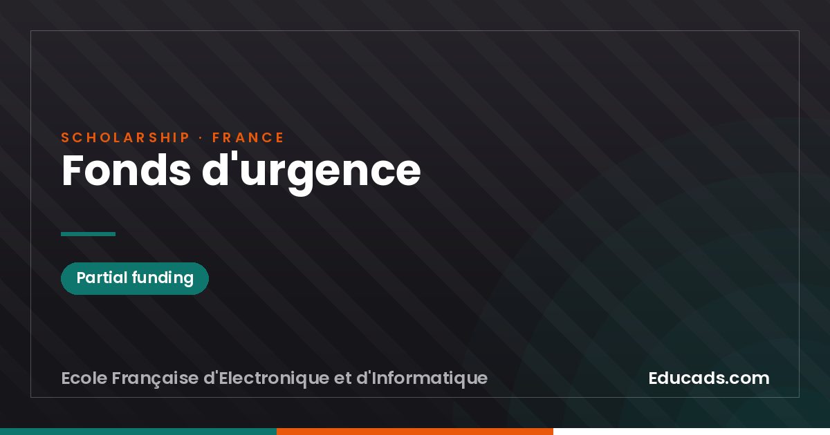Fonds d'urgence scholarship