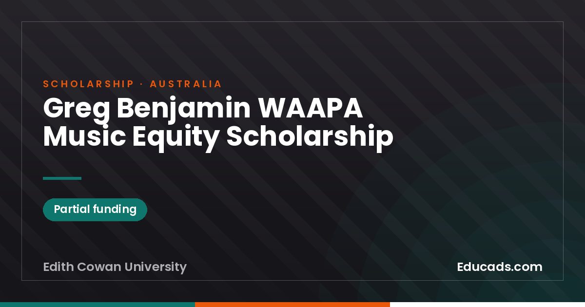 Greg Benjamin WAAPA Music Equity Scholarship scholarship