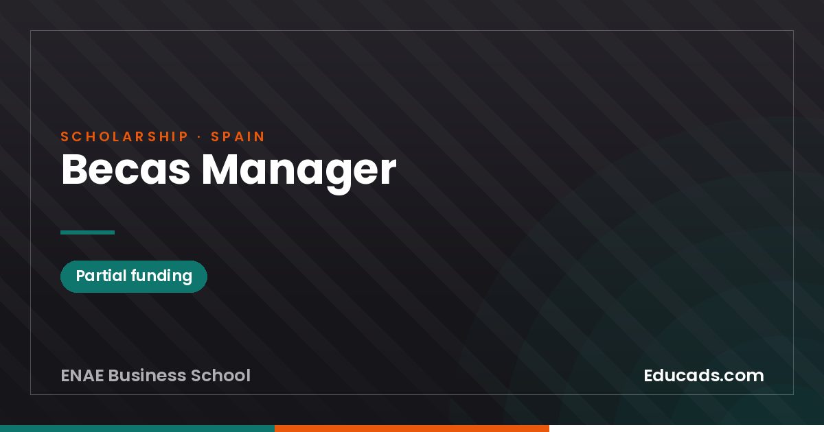Manager Scholarships scholarship