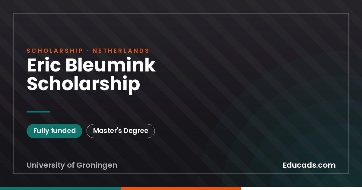 Eric Bleumink Scholarship scholarship