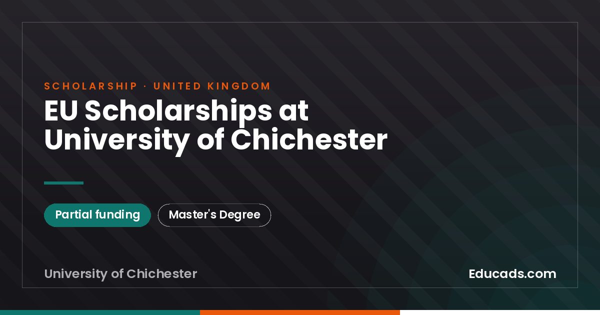 EU Scholarships at University of Chichester scholarship