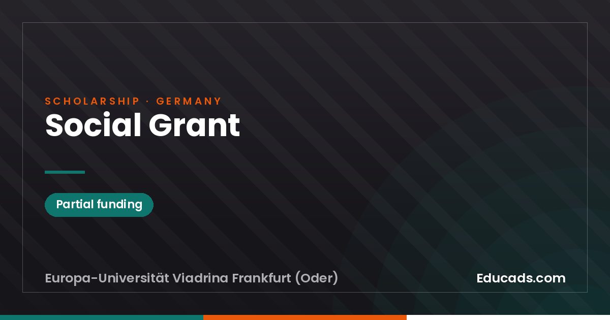 Social Grant scholarship
