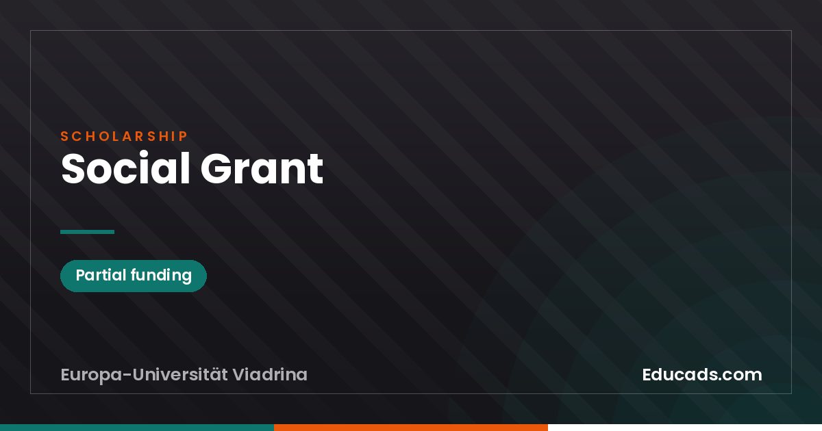 Social Grant scholarship