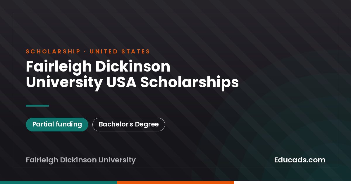 Fairleigh Dickinson University USA Scholarships scholarship