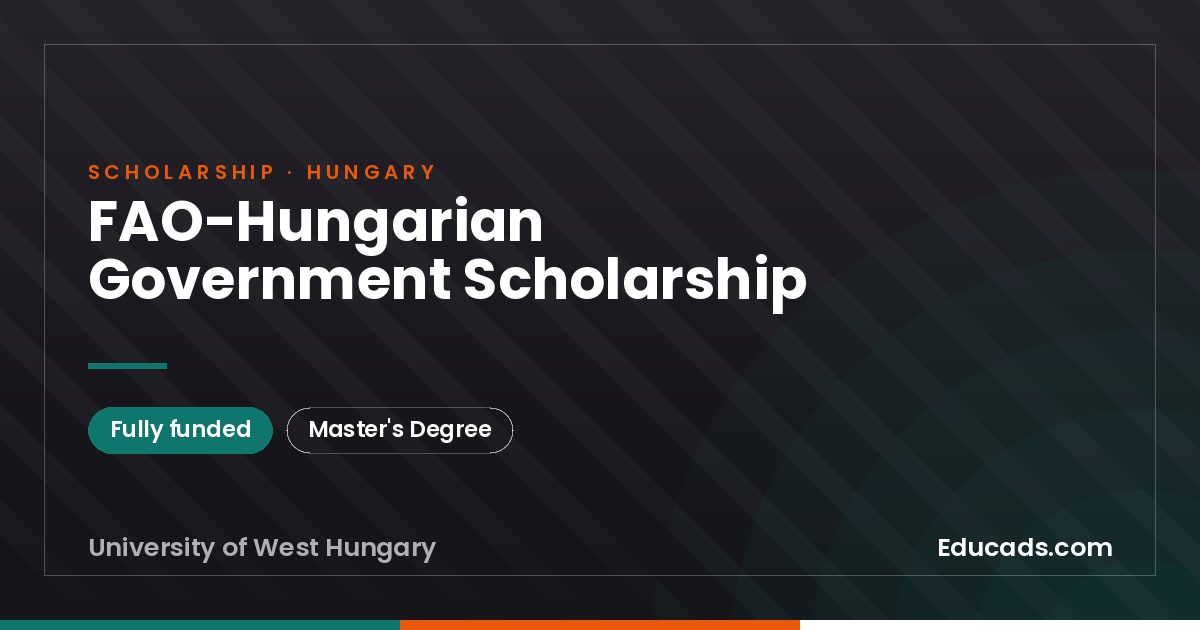 FAO-Hungarian Government Scholarship scholarship