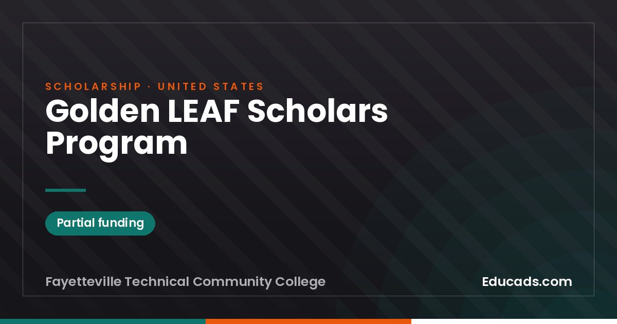 Golden LEAF Scholars Program scholarship