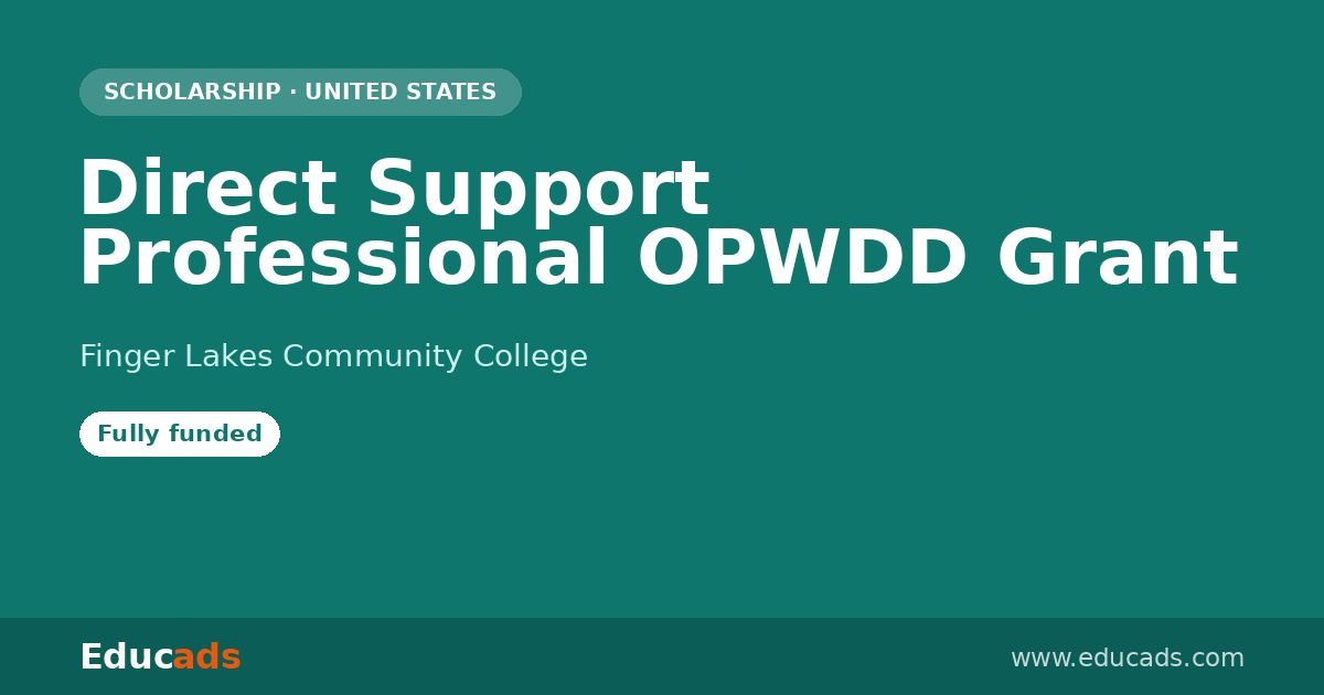 Direct Support Professional OPWDD Grant scholarship