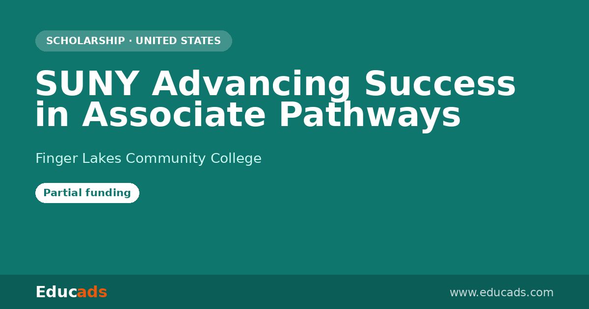 SUNY Advancing Success in Associate Pathways scholarship