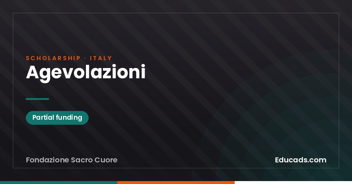 Agevolazioni scholarship