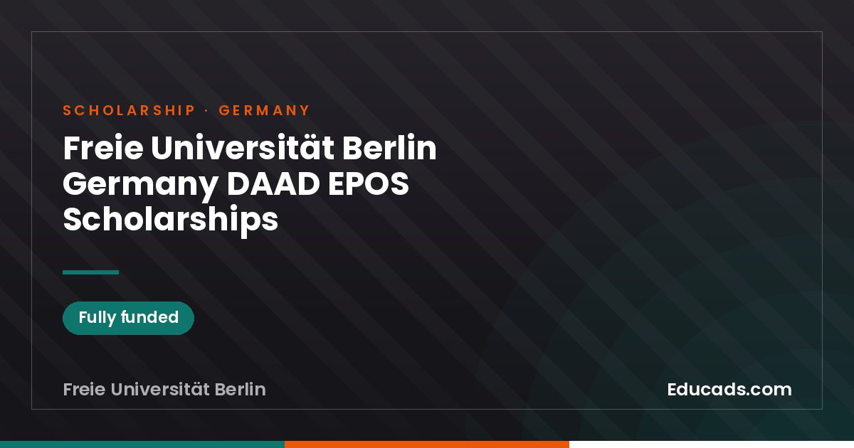 Freie Universität Berlin Germany DAAD EPOS Scholarships scholarship