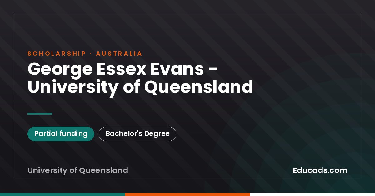 George Essex Evans - University of Queensland scholarship