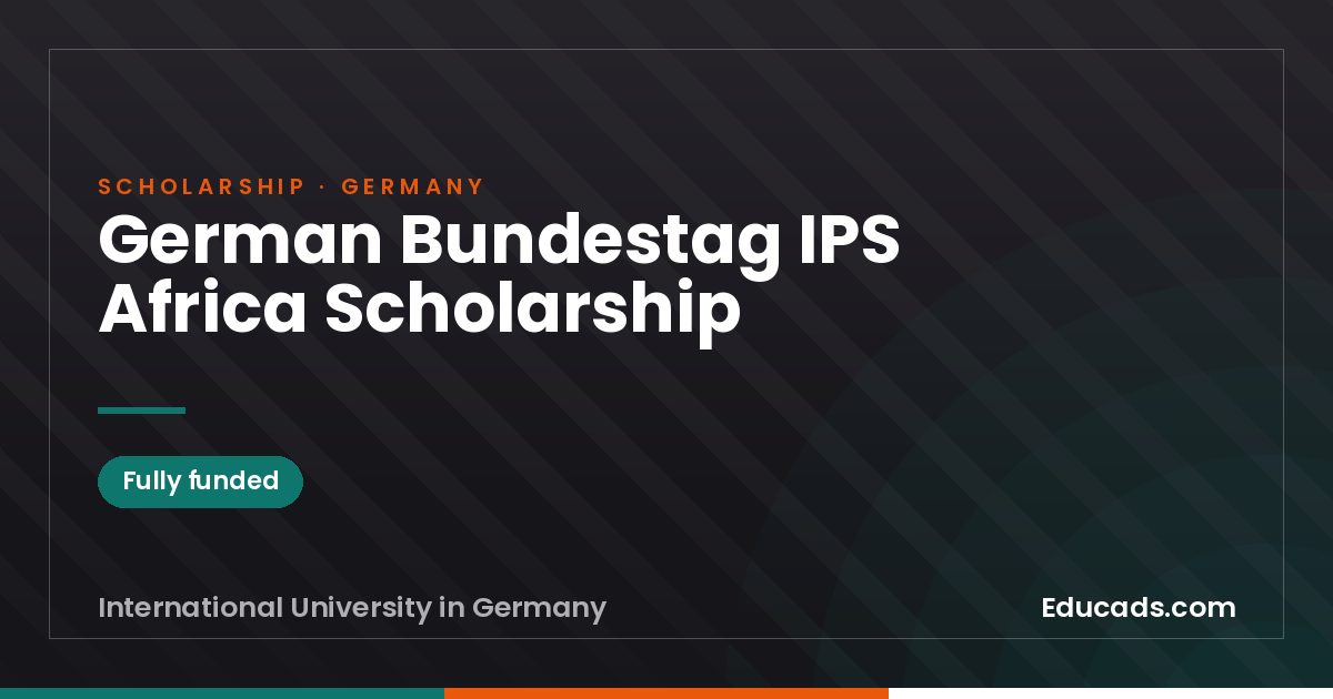 German Bundestag IPS Africa Scholarship scholarship