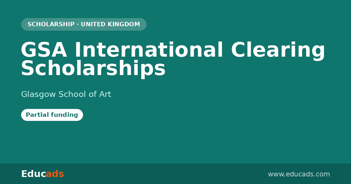 GSA International Clearing Scholarships scholarship