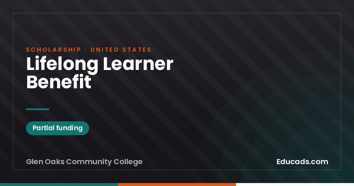 Lifelong Learner Benefit scholarship