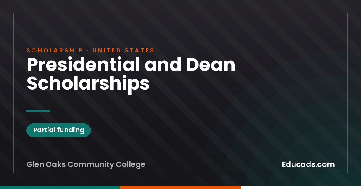 Presidential and Dean Scholarships scholarship