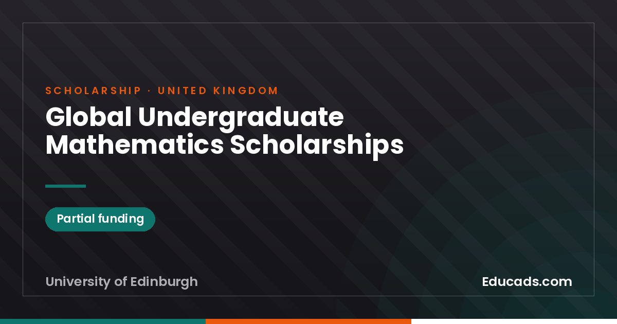 Global Undergraduate Mathematics Scholarships scholarship