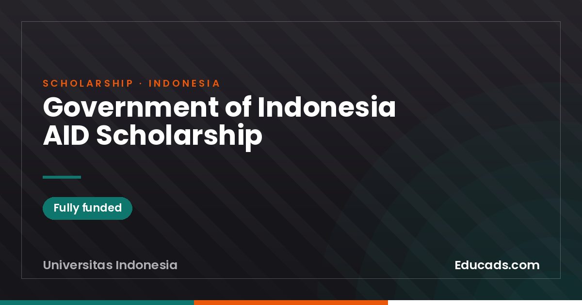 Government of Indonesia AID Scholarship scholarship