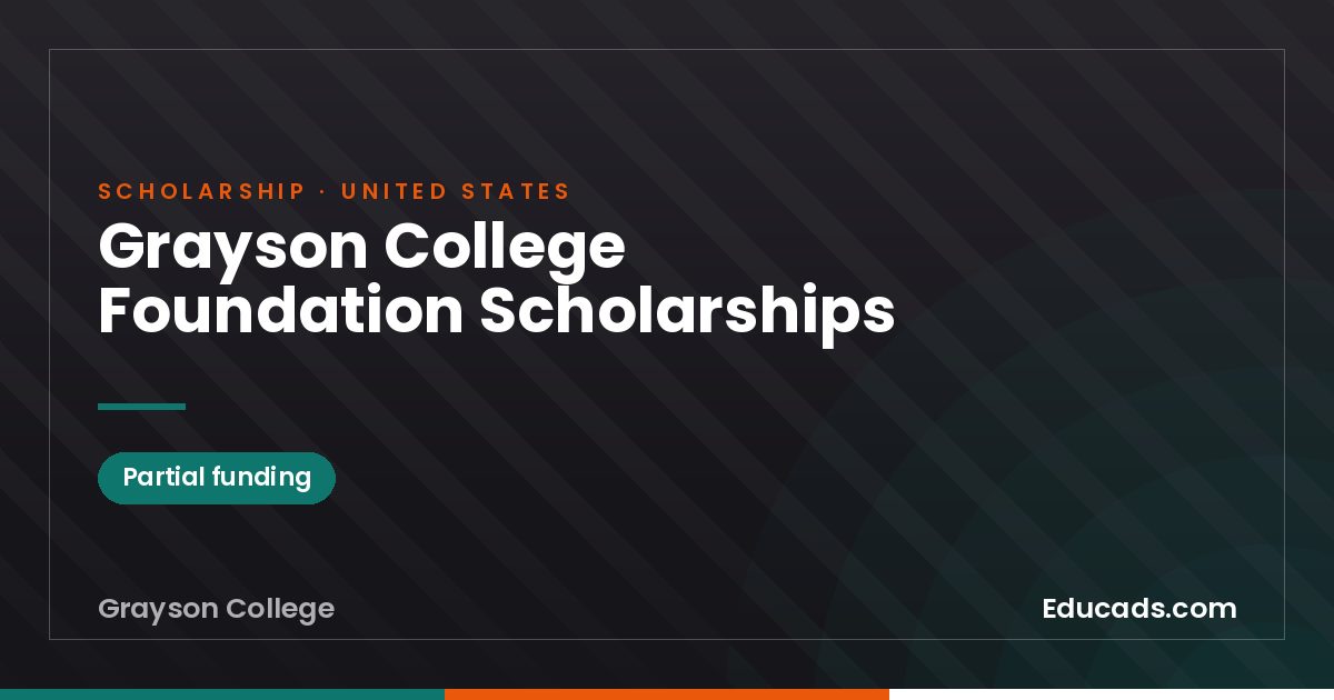 Grayson College Foundation Scholarships scholarship