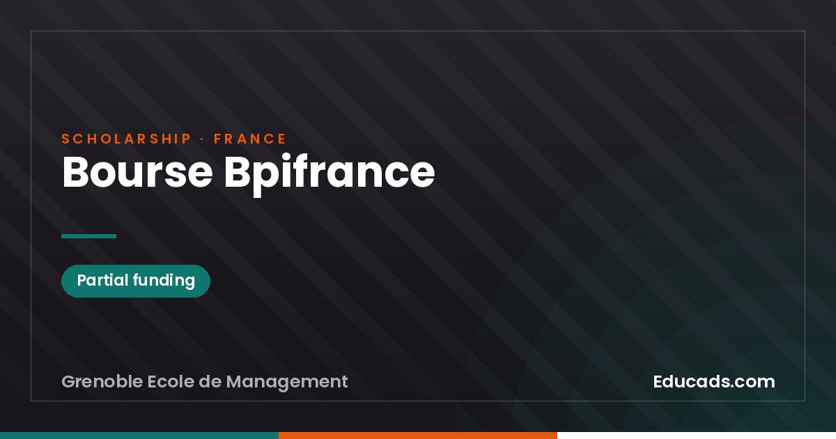 Bpifrance Scholarship scholarship