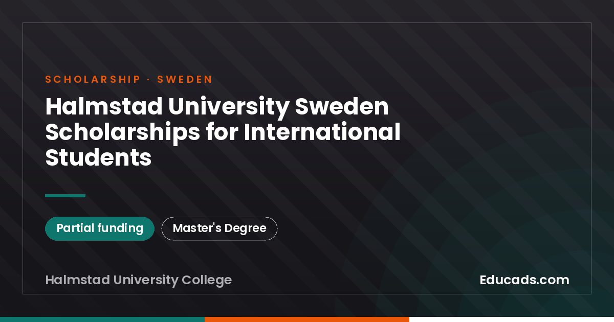 Halmstad University Sweden Scholarships for International Students scholarship