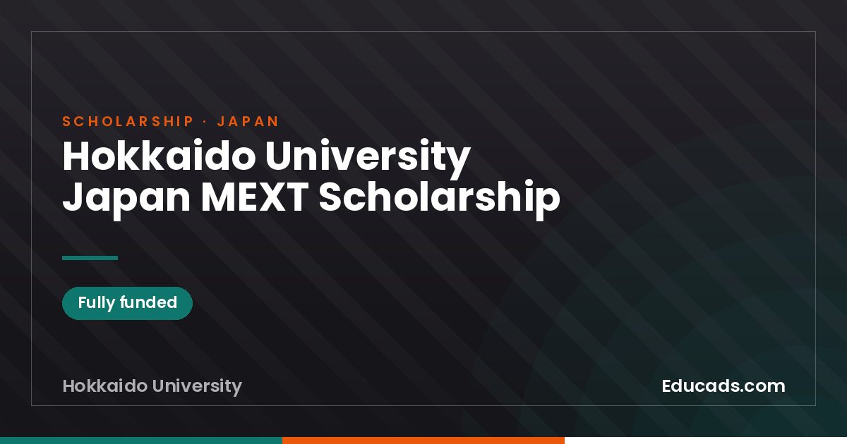 Hokkaido University Japan MEXT Scholarship scholarship