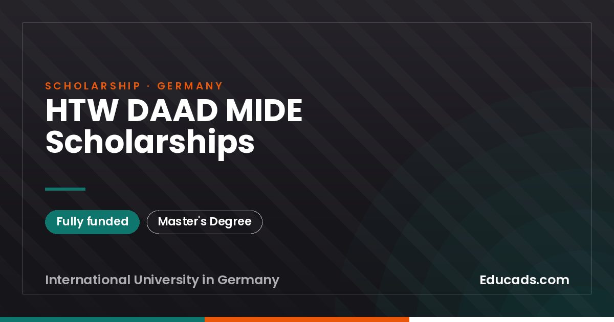 HTW DAAD MIDE Scholarships scholarship
