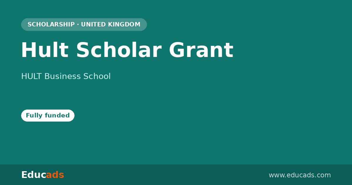 Hult Scholar Grant scholarship