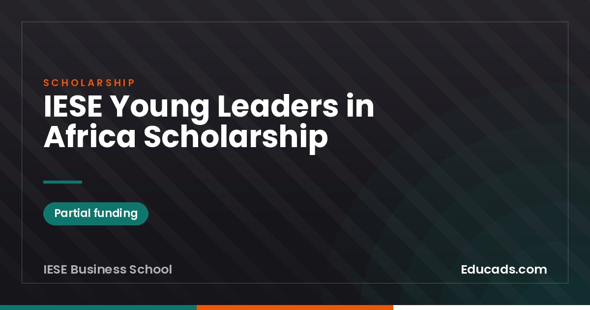 IESE Young Leaders in Africa Scholarship scholarship