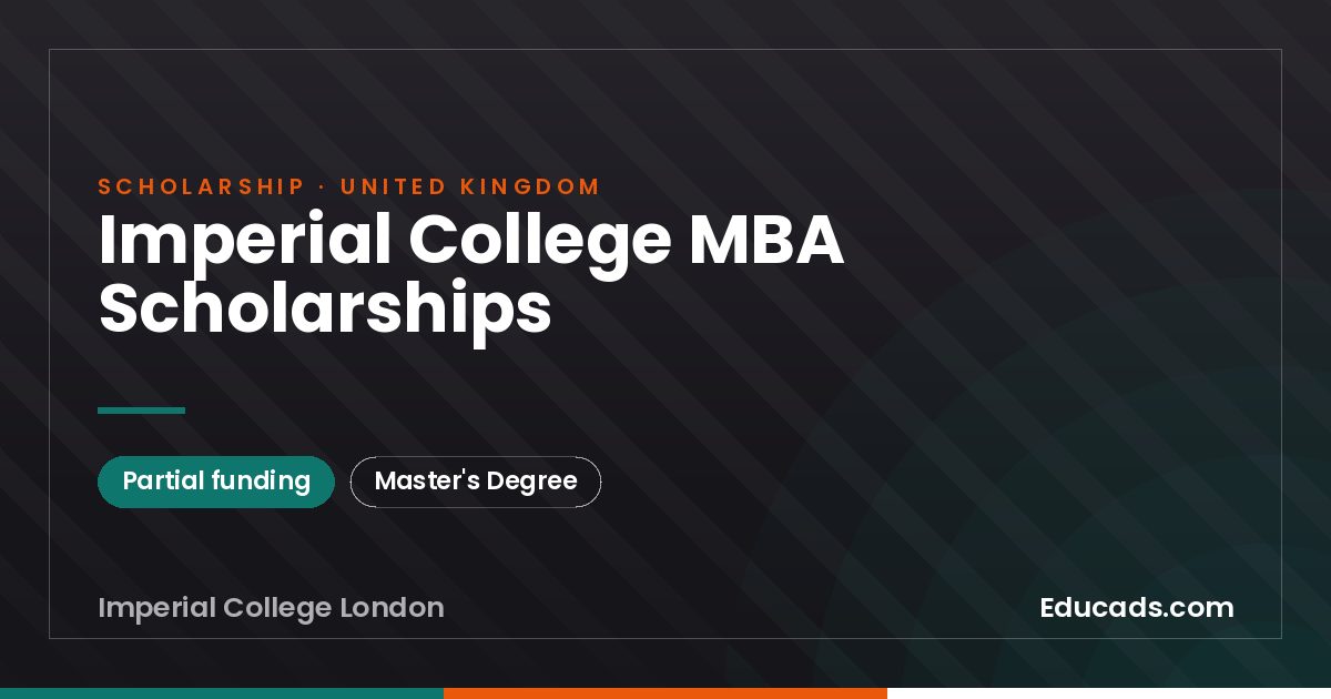 Imperial College MBA Scholarships scholarship