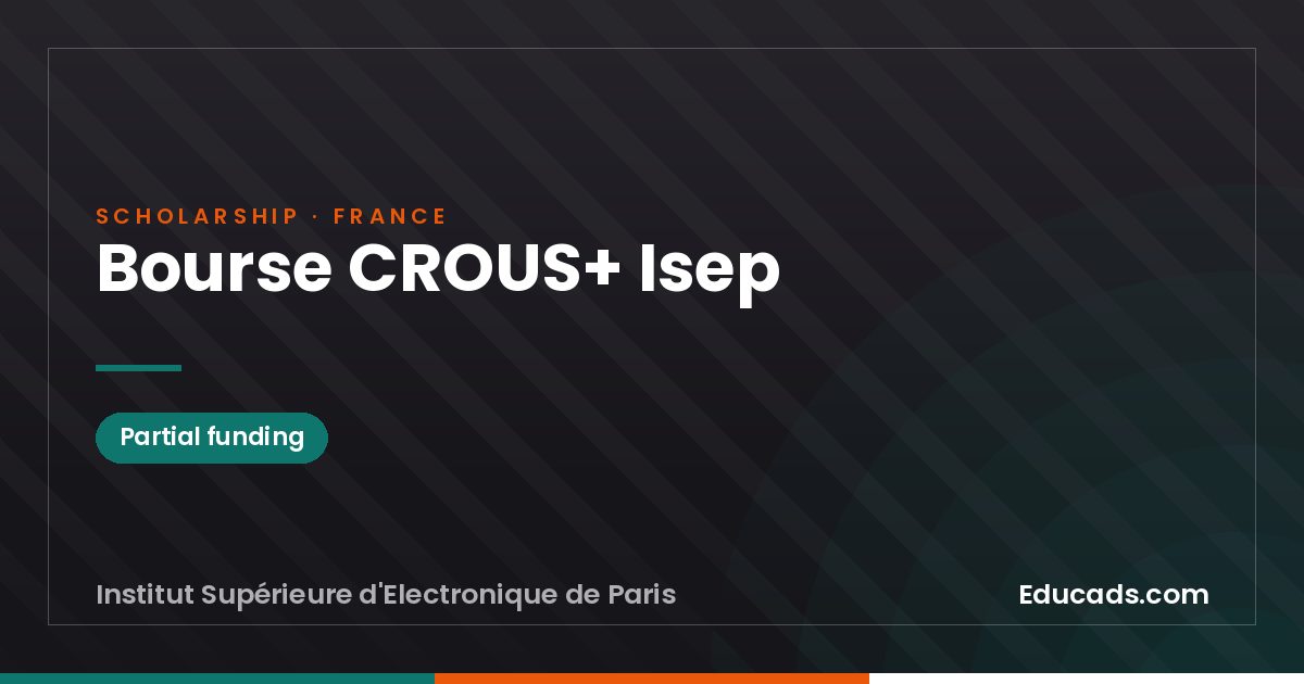 CROUS+ Isep Scholarship scholarship