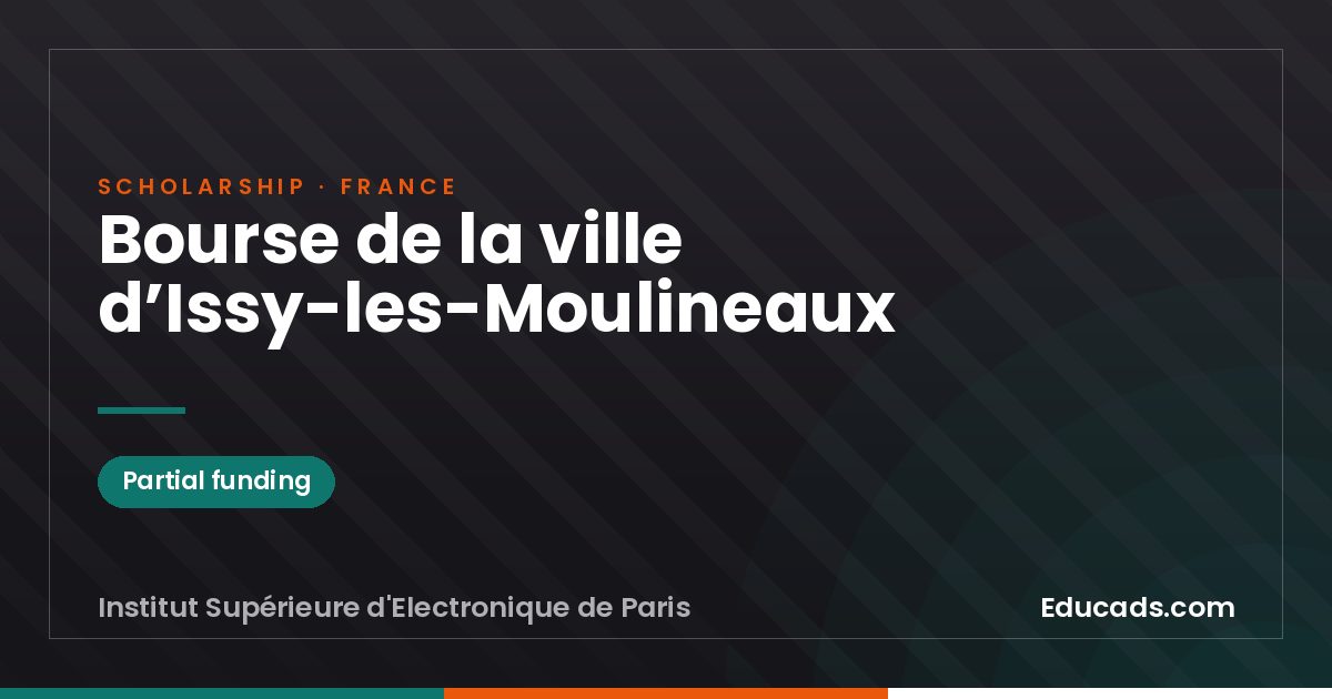 Issy-les-Moulineaux City Scholarship scholarship