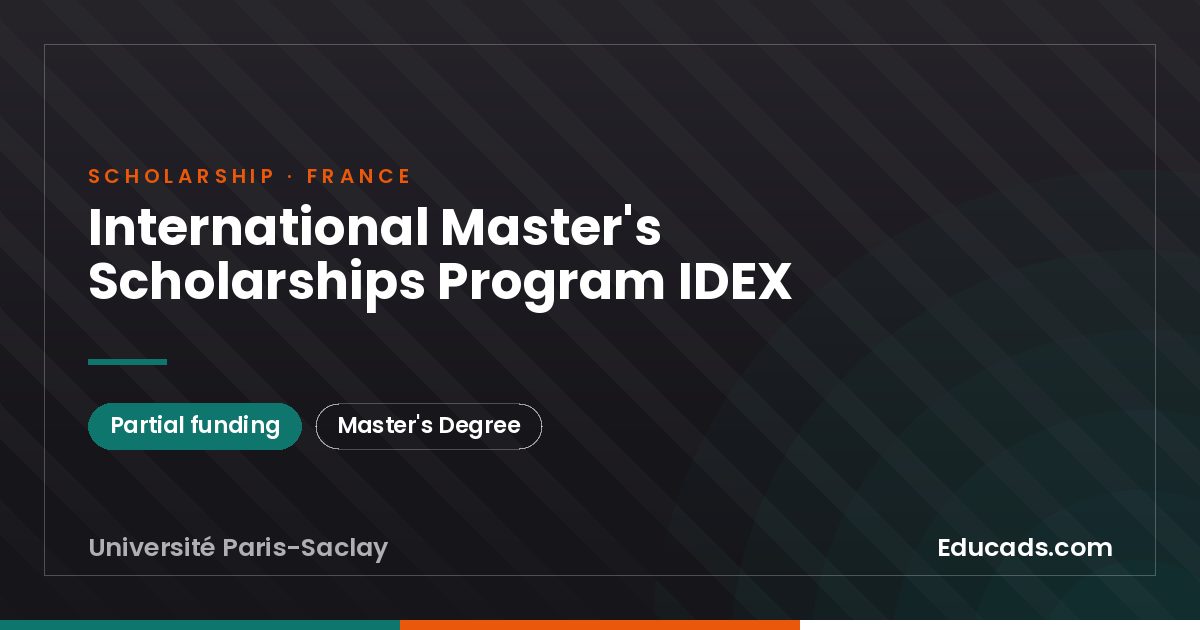 International Master's Scholarships Program IDEX scholarship