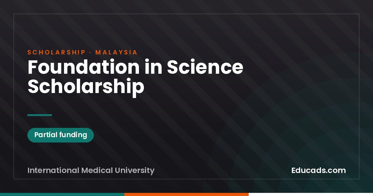 Foundation in Science Scholarship scholarship