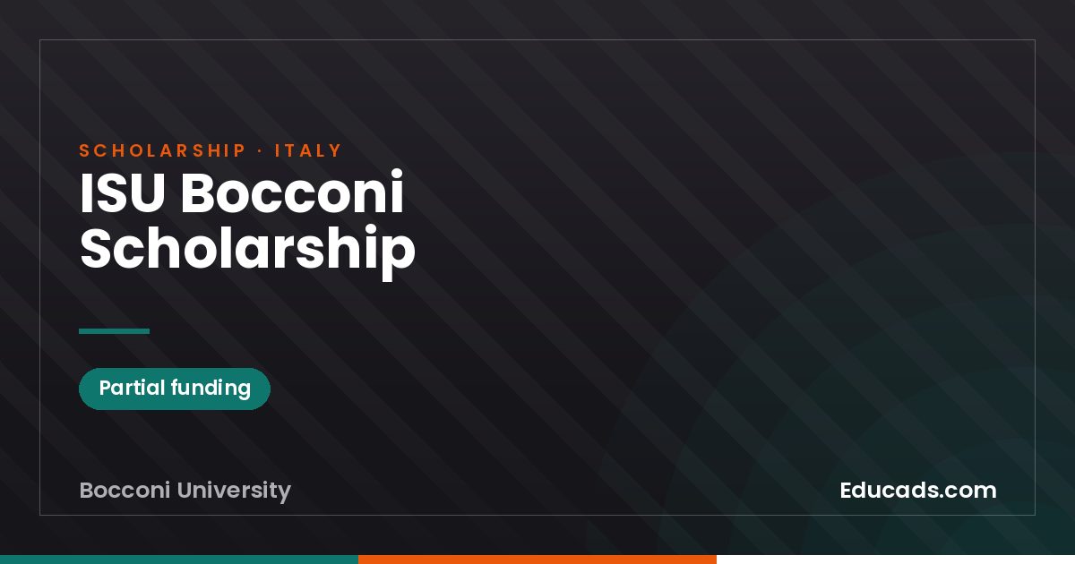ISU Bocconi Scholarship scholarship