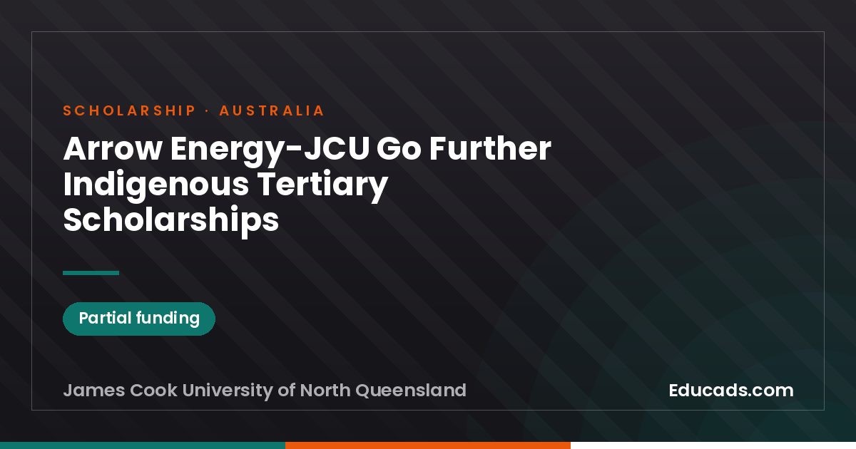 Arrow Energy-JCU Go Further Indigenous Tertiary Scholarships scholarship