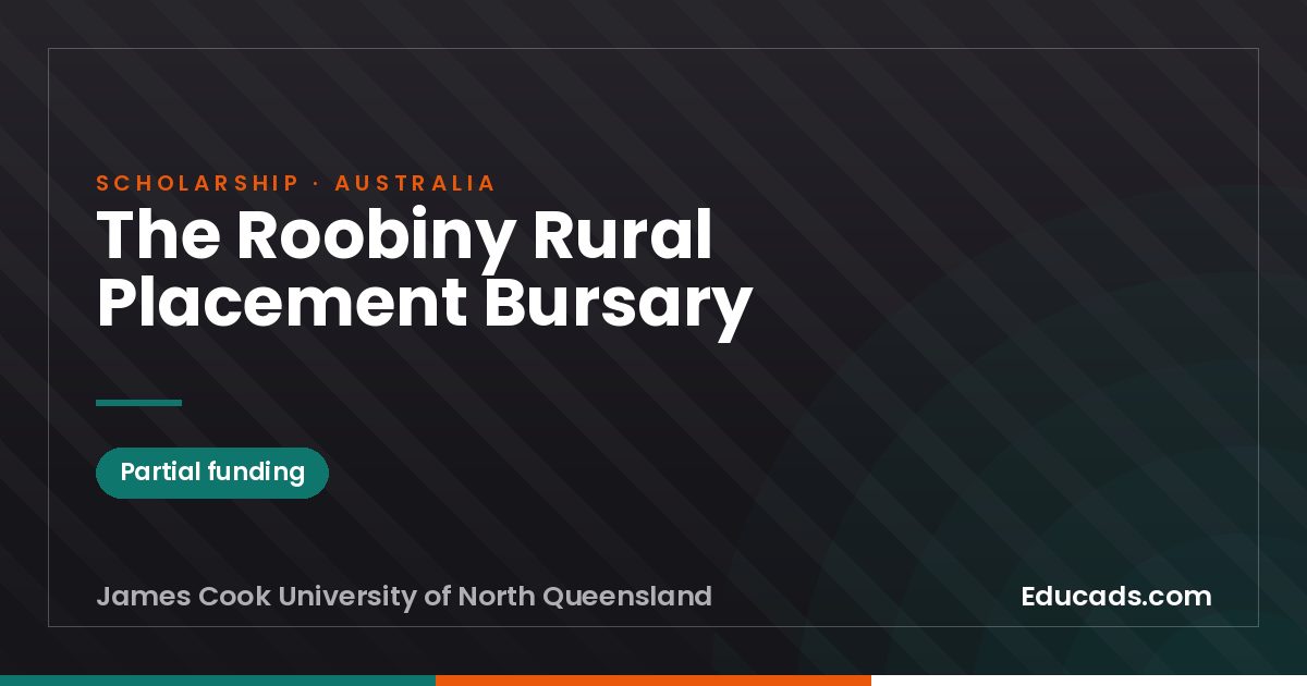 The Roobiny Rural Placement Bursary scholarship