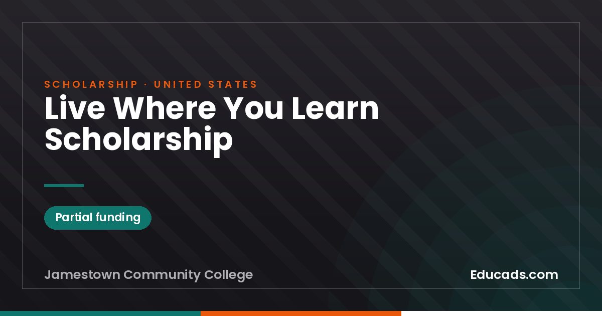 Live Where You Learn Scholarship scholarship