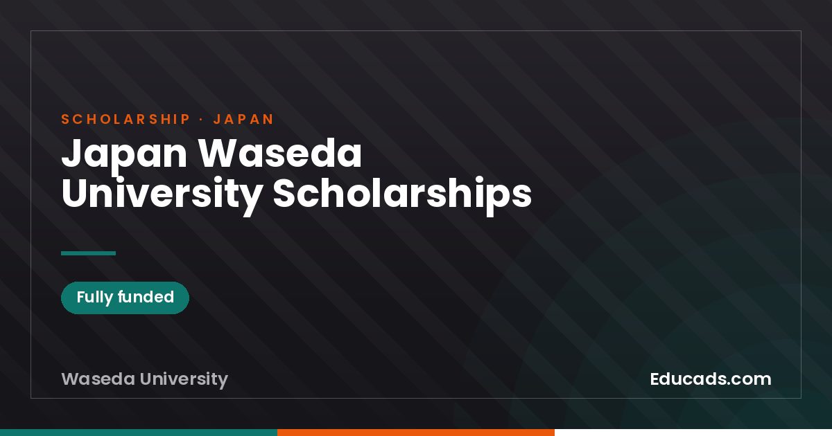 Japan Waseda University Scholarships scholarship